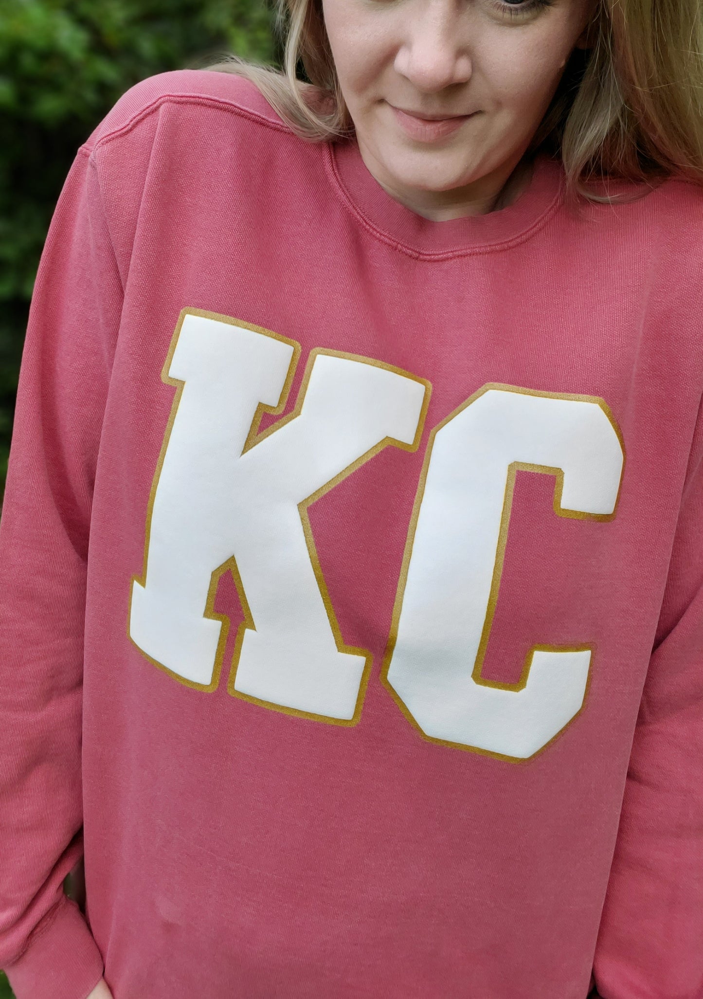 KC Block *PUFF* Crimson Vintage Wash Crewneck Sweatshirt