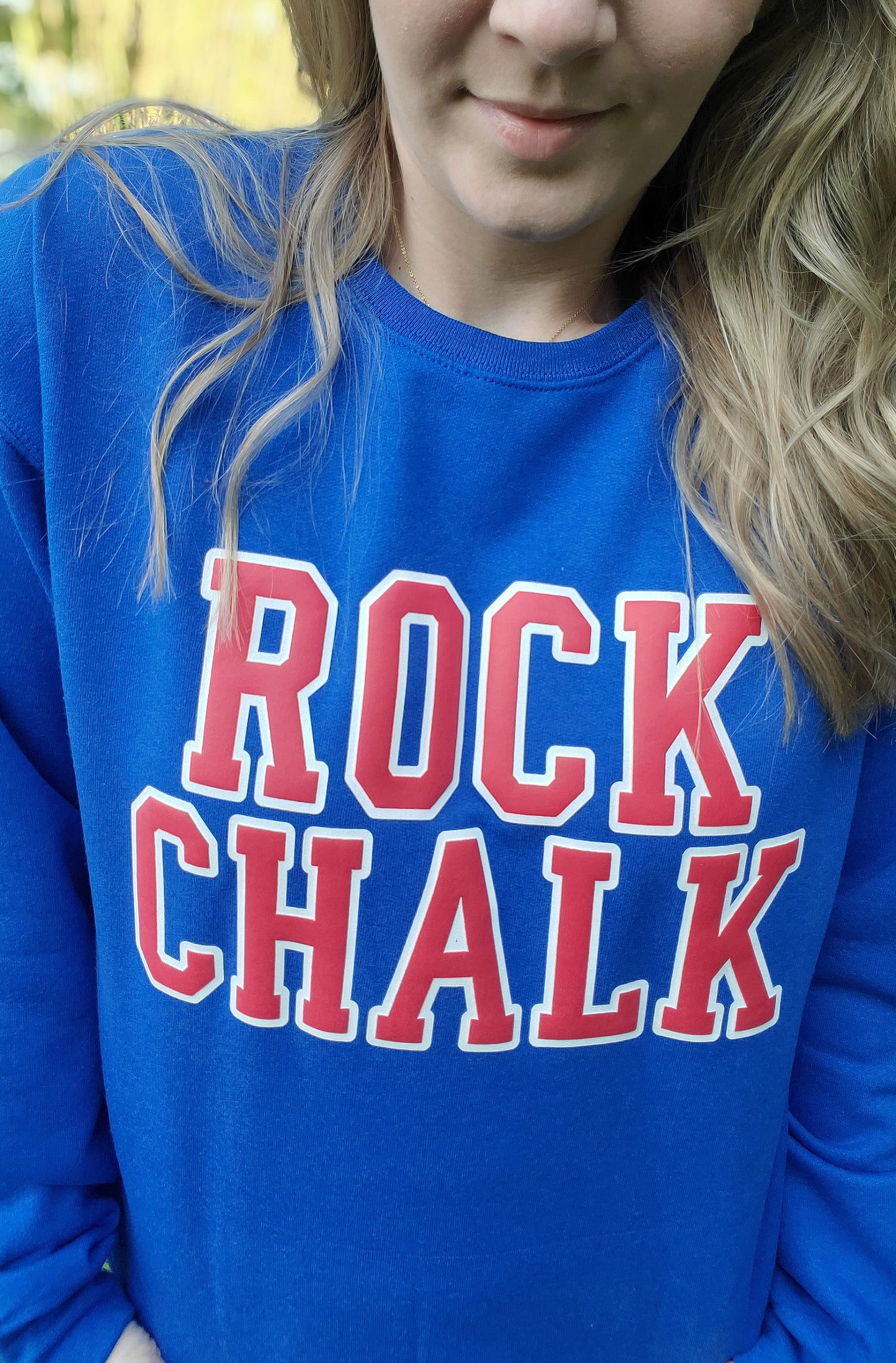 R.C. KANSAS *PUFF* Blue Crewneck Sweatshirt