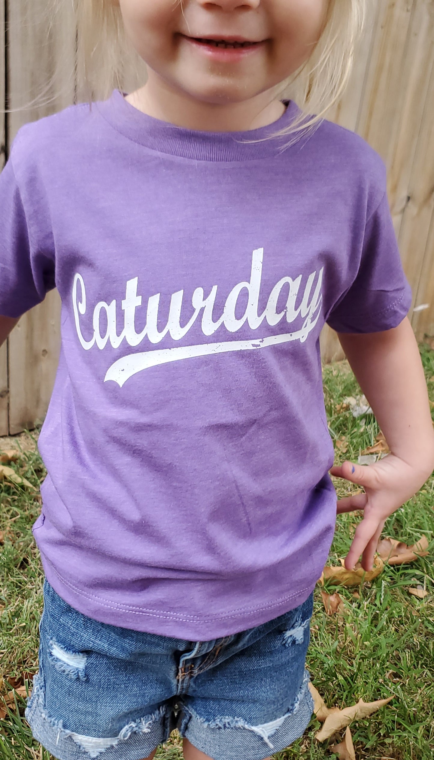 CAT-URDAY Heather Purple (KIDS)