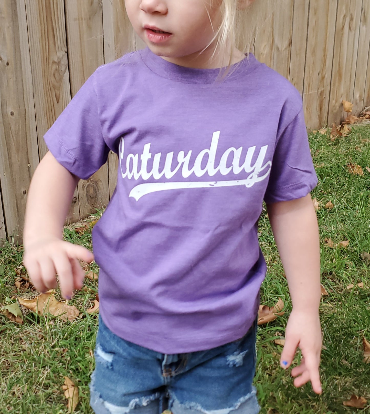 CAT-URDAY Heather Purple (KIDS)