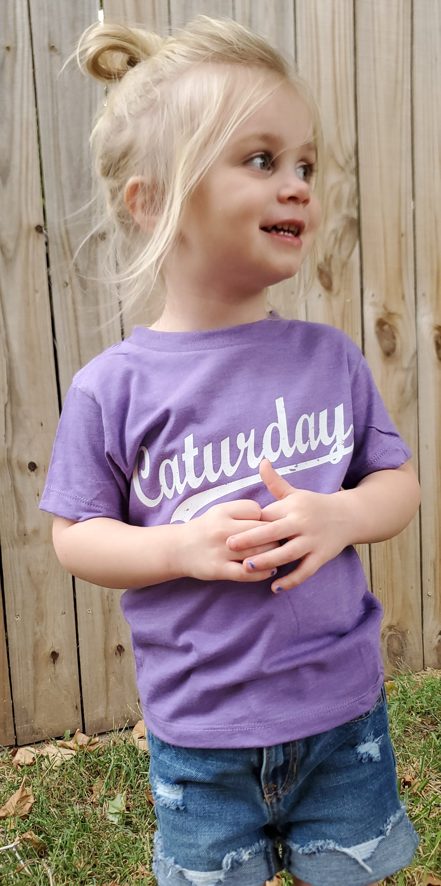 CAT-URDAY Heather Purple (KIDS)