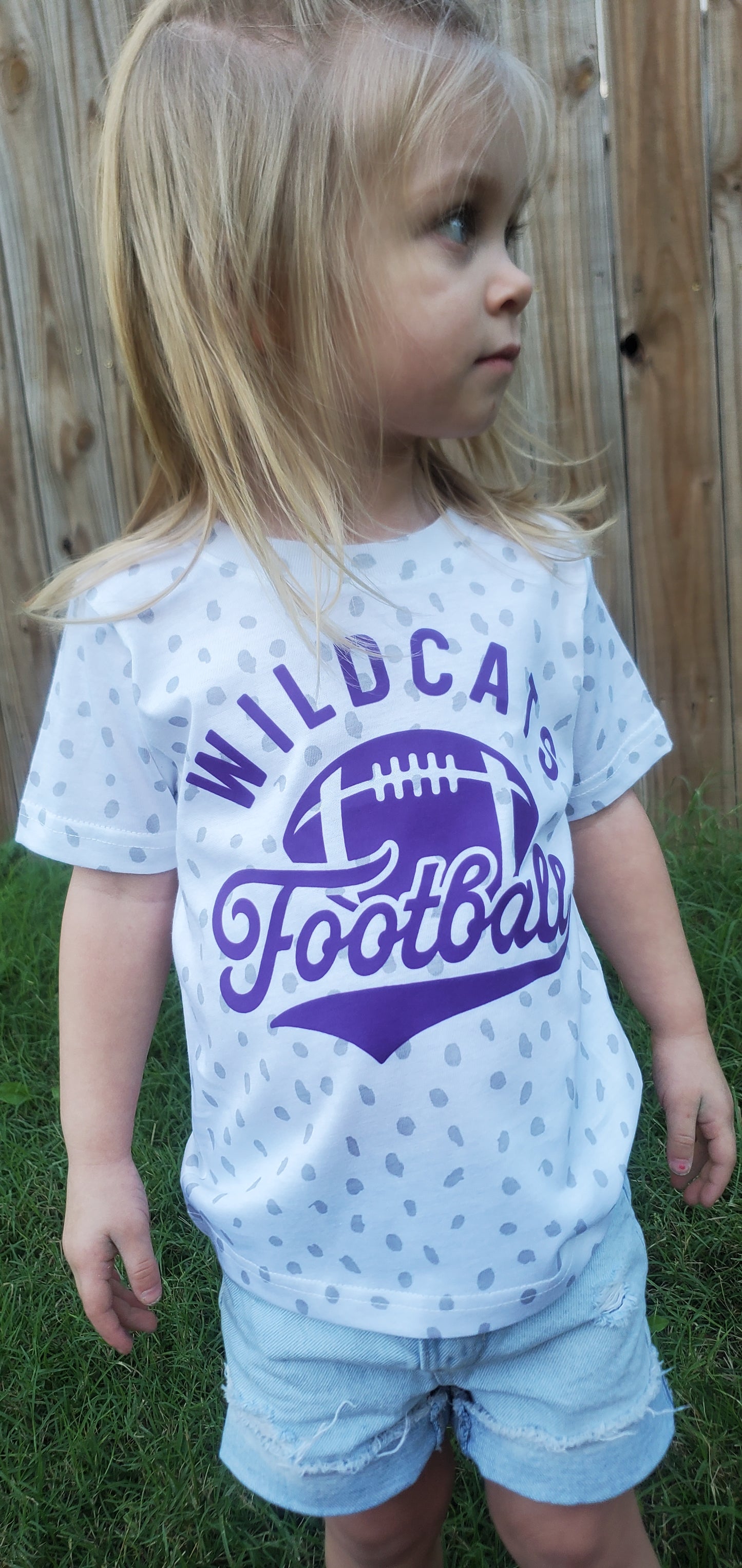 WILDCATS FOOTBALL White Spot Short Sleeve Tee (TODDLER)