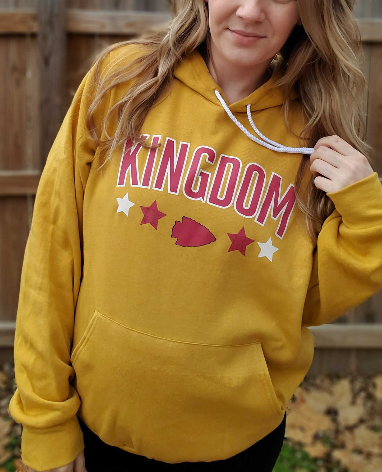 KC KINGDOM Heather Mustard Sponge Fleece Hoodie