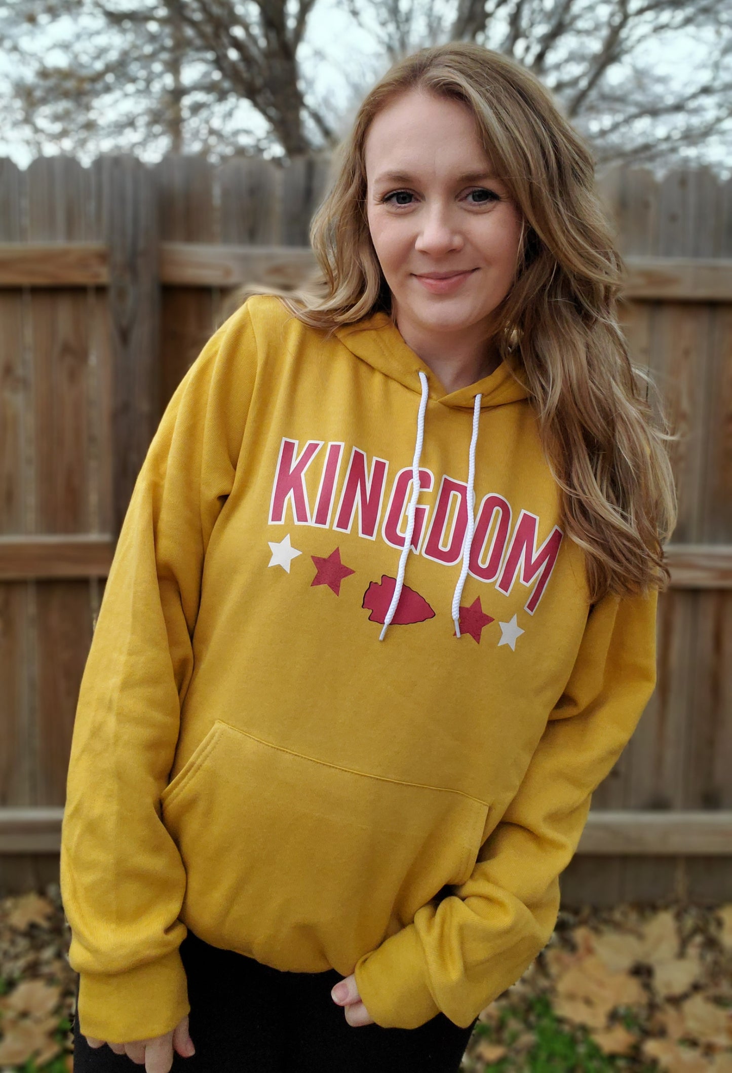 KC KINGDOM Heather Mustard Sponge Fleece Hoodie