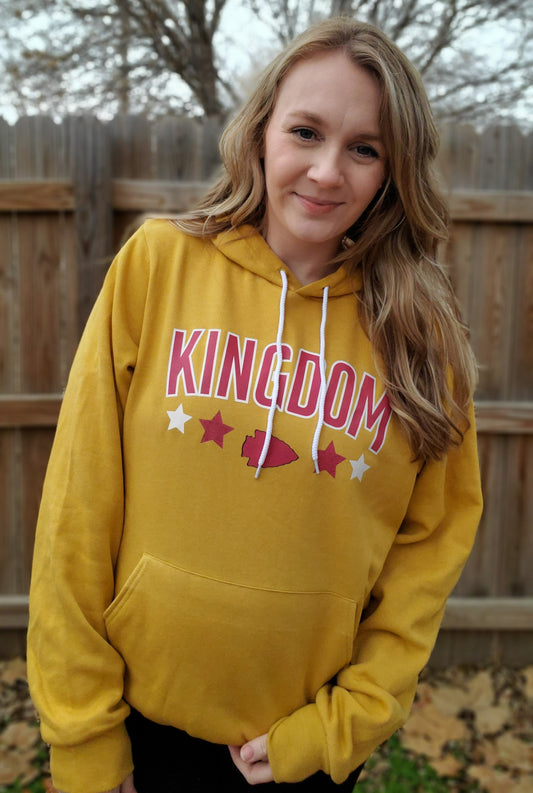 KC KINGDOM Heather Mustard Sponge Fleece Hoodie