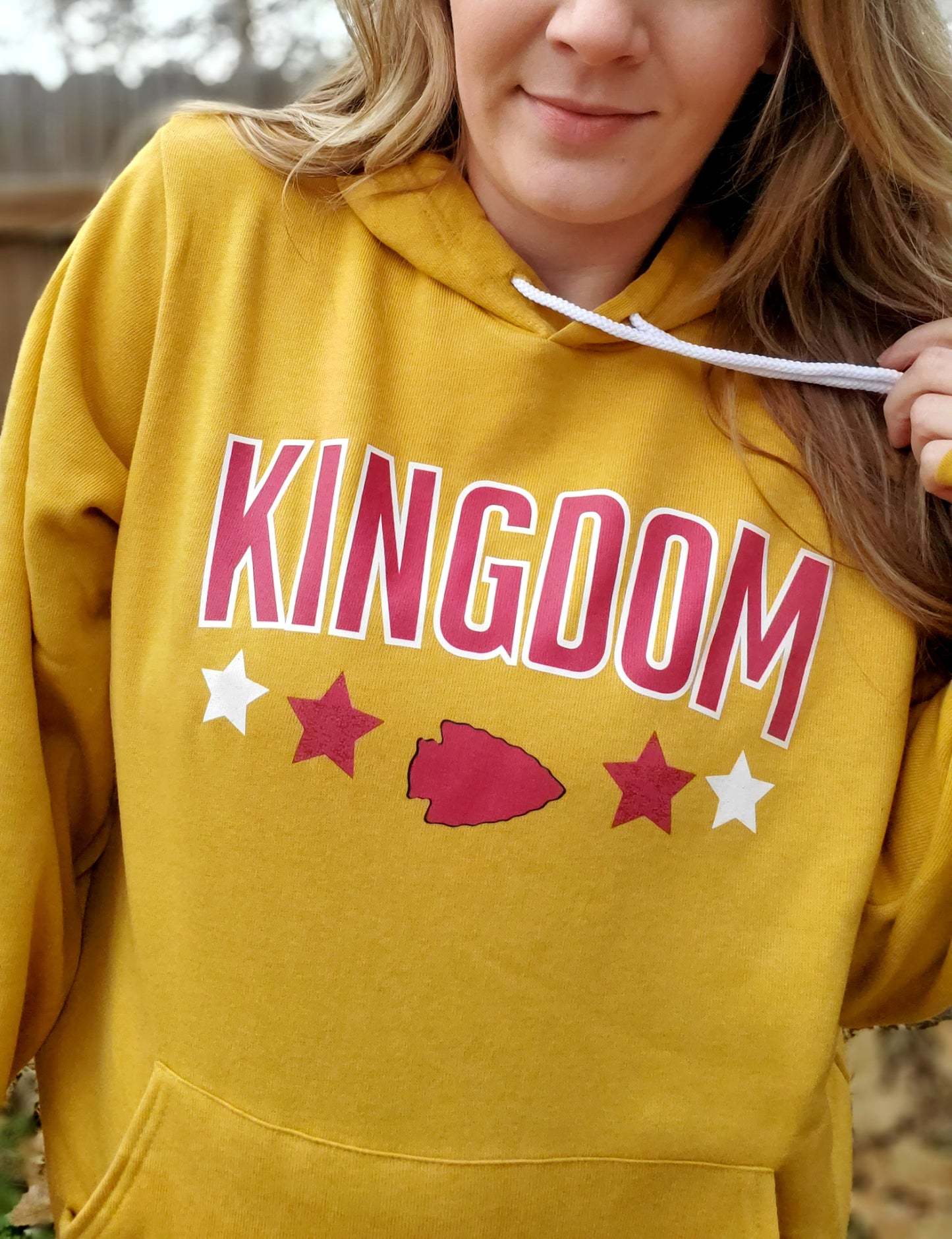 KC KINGDOM Heather Mustard Sponge Fleece Hoodie