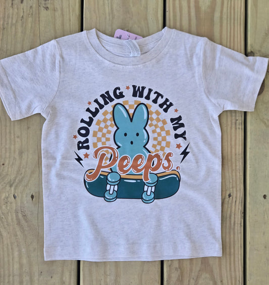 ROLLING WITH MY PEEPS Easter Tee (TODDLER)