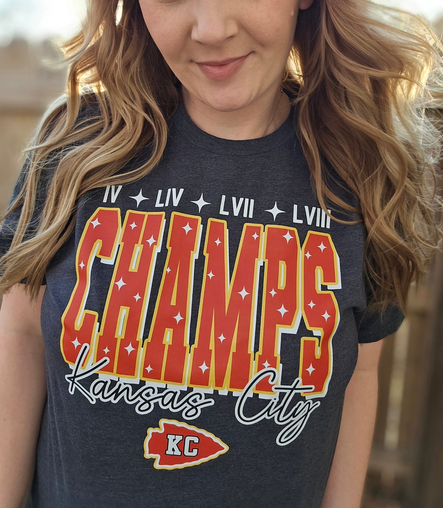 STAR CHAMPS Charcoal Short Sleeve Tee