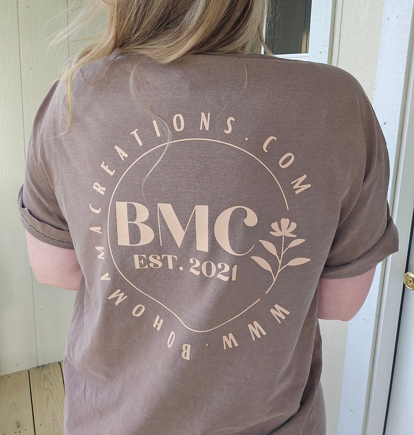 BMC Logo Espresso Vintage Wash Short Sleeve Tee