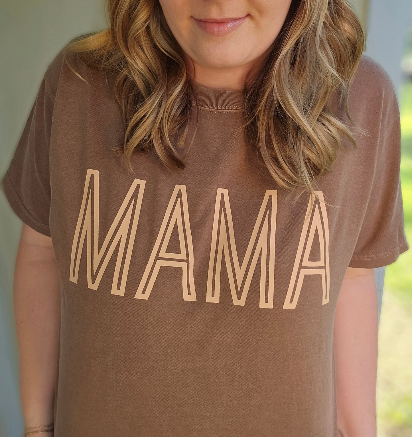 MAMA Espresso Vintage Wash Short Sleeve Tee