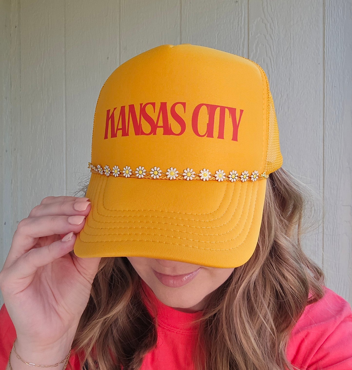 KANSAS CITY Gold Trucker Hat (Hat Only)