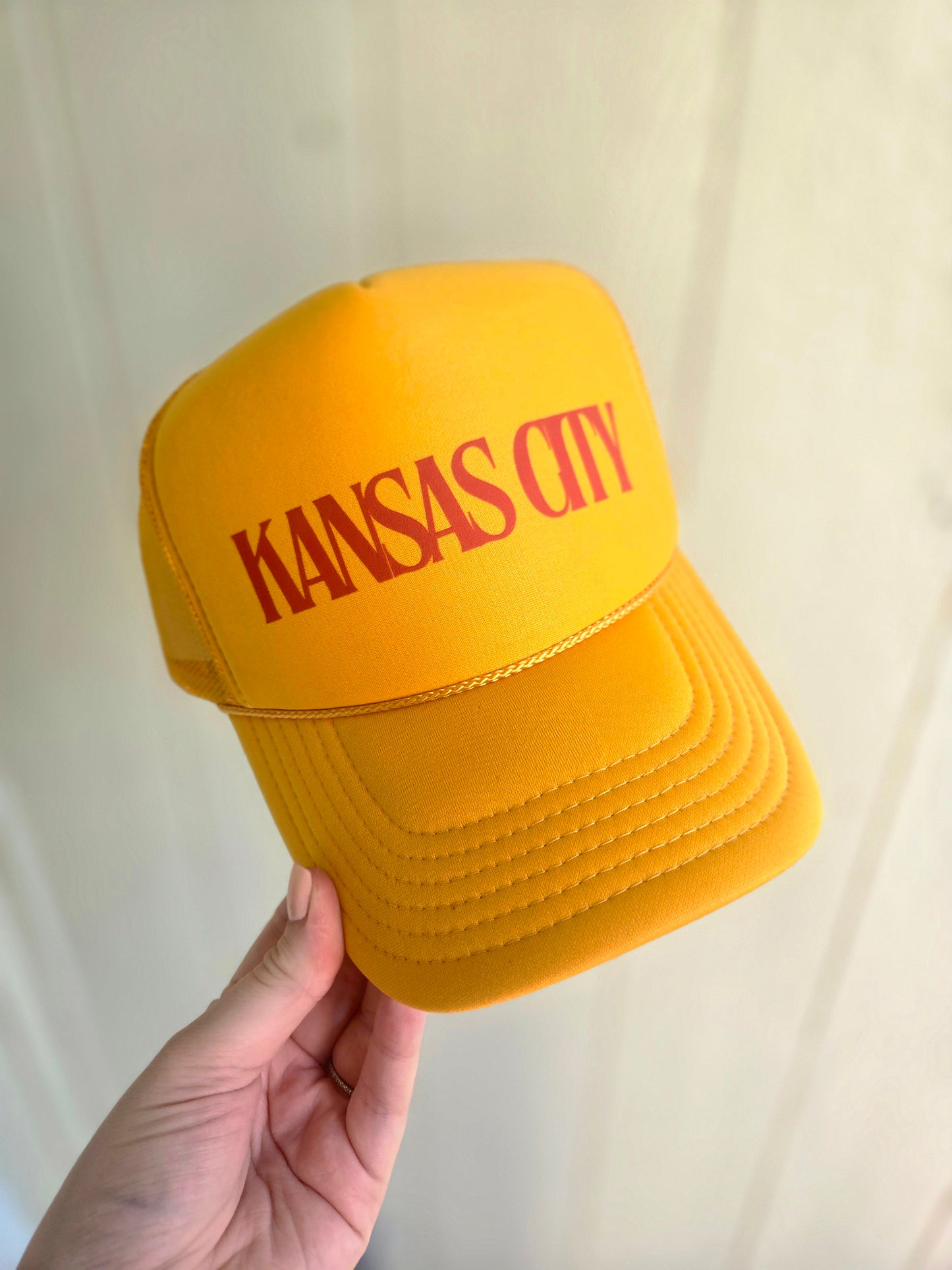 KANSAS CITY Gold Trucker Hat (Hat Only)