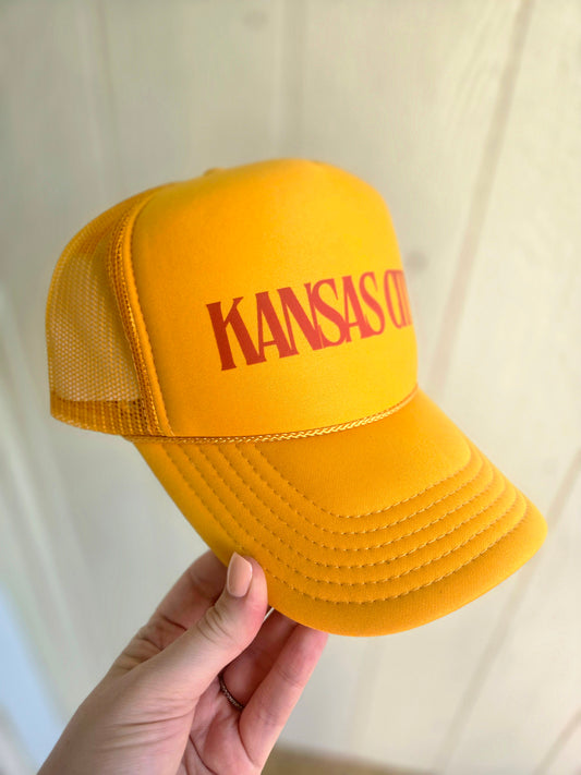 KANSAS CITY Gold Trucker Hat (Hat Only)