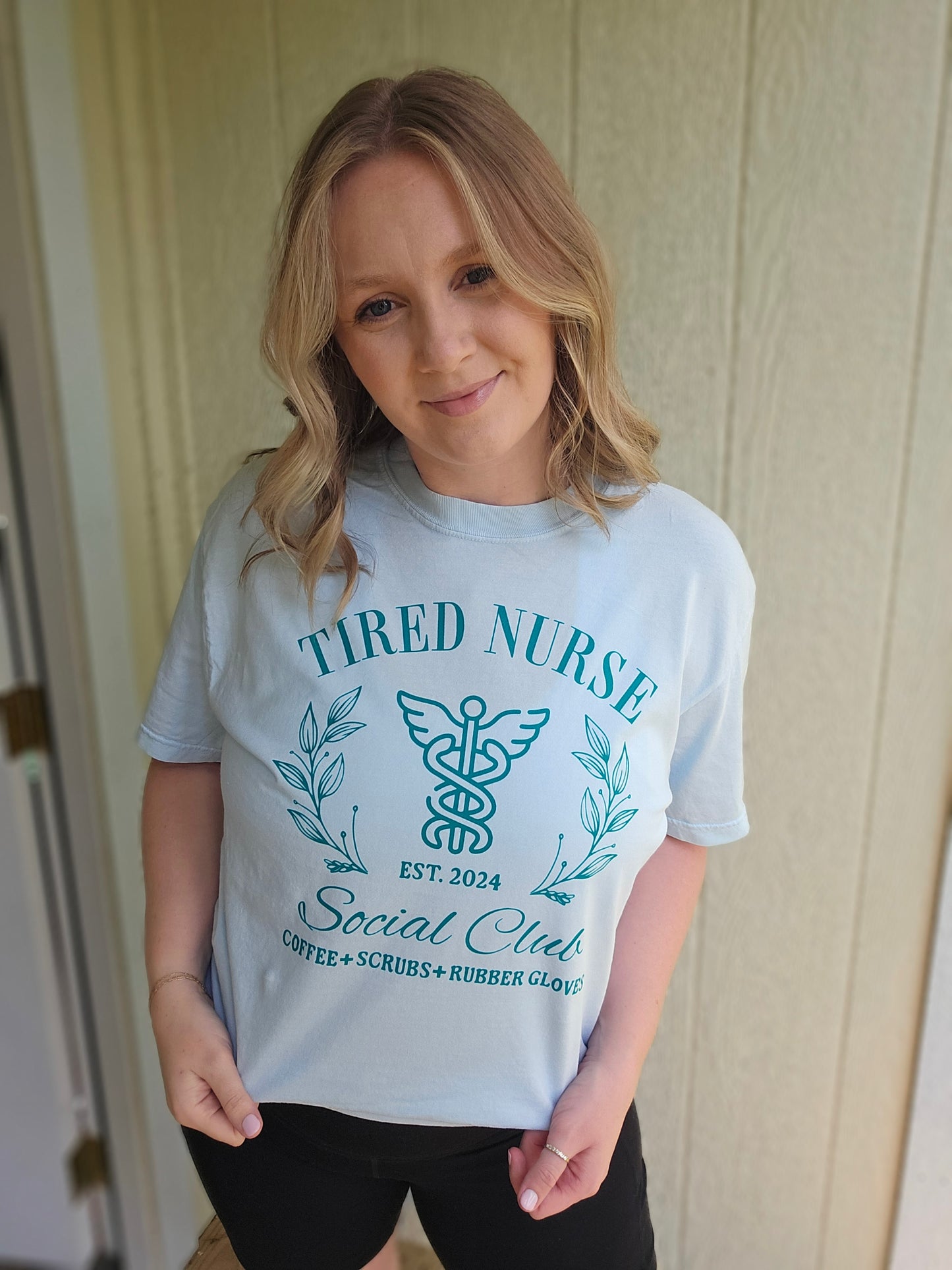 TIRED NURSE SOCIAL CLUB Vintage Wash Short Sleeve Tee