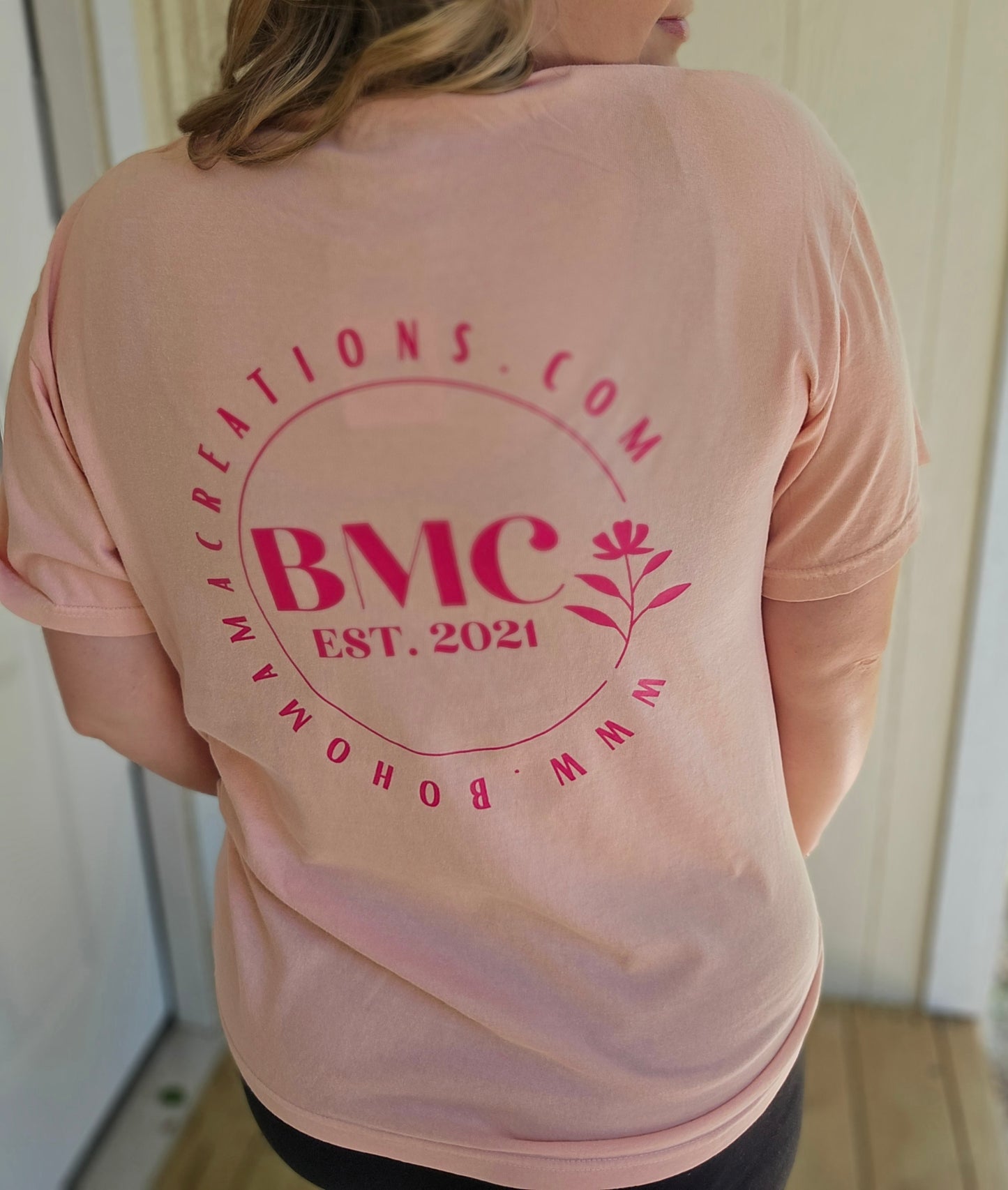 LOCAL SHIRT DEALER Pink Logo Vintage Wash Tee - BMC