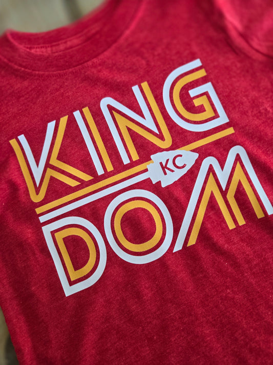 KC KINGDOM Red Heather Short Sleeve Tee (KIDS)