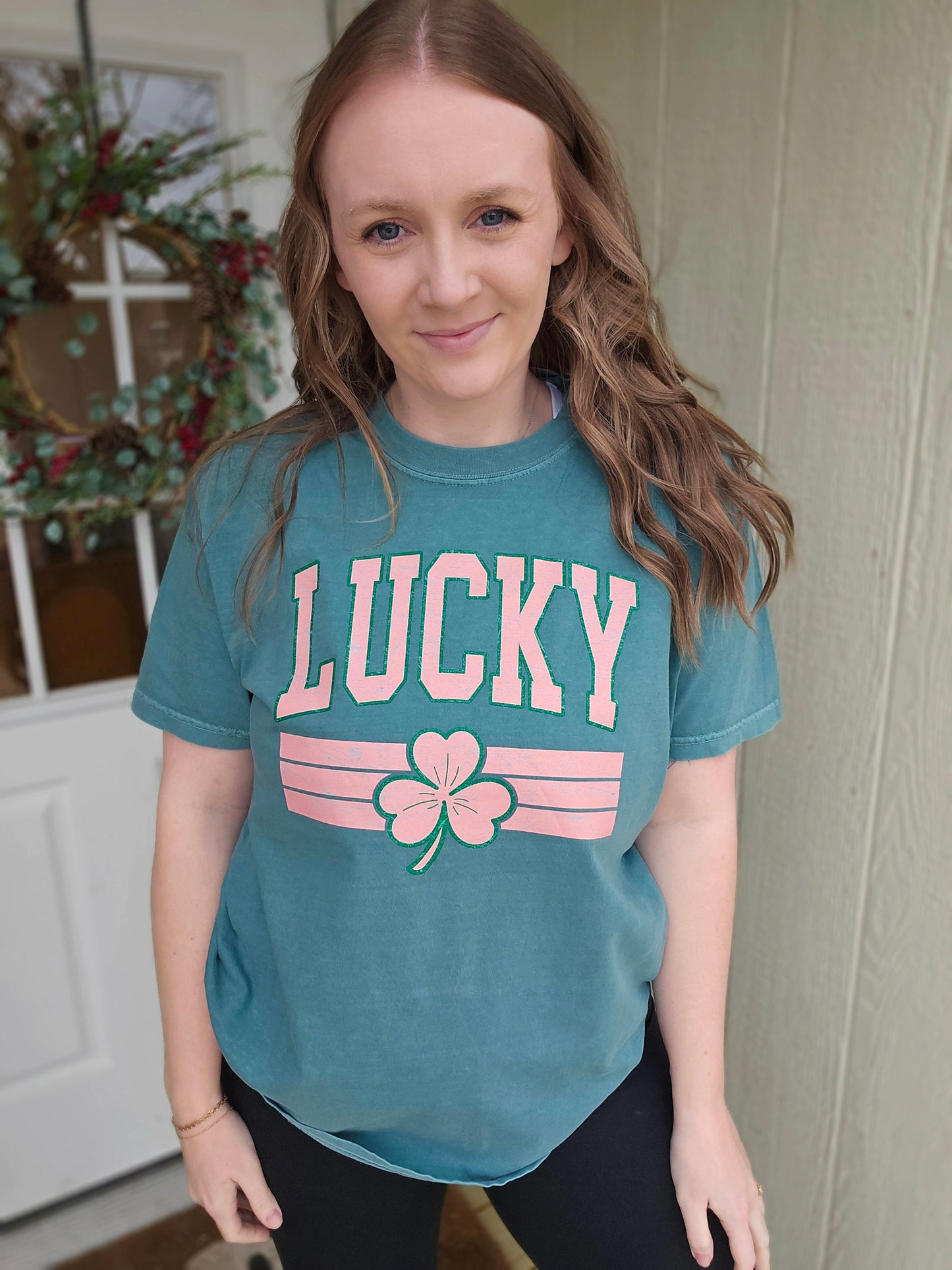 LUCKY Varsity Emerald Vintage Wash Short Sleeve Tee