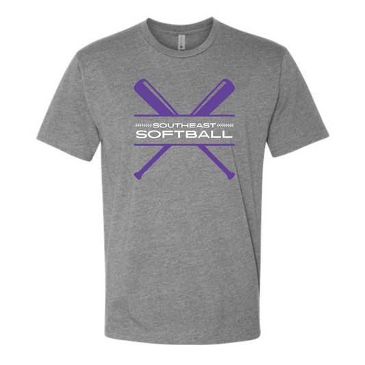 SES SOFTBALL BATS Heather Short Sleeve Tee