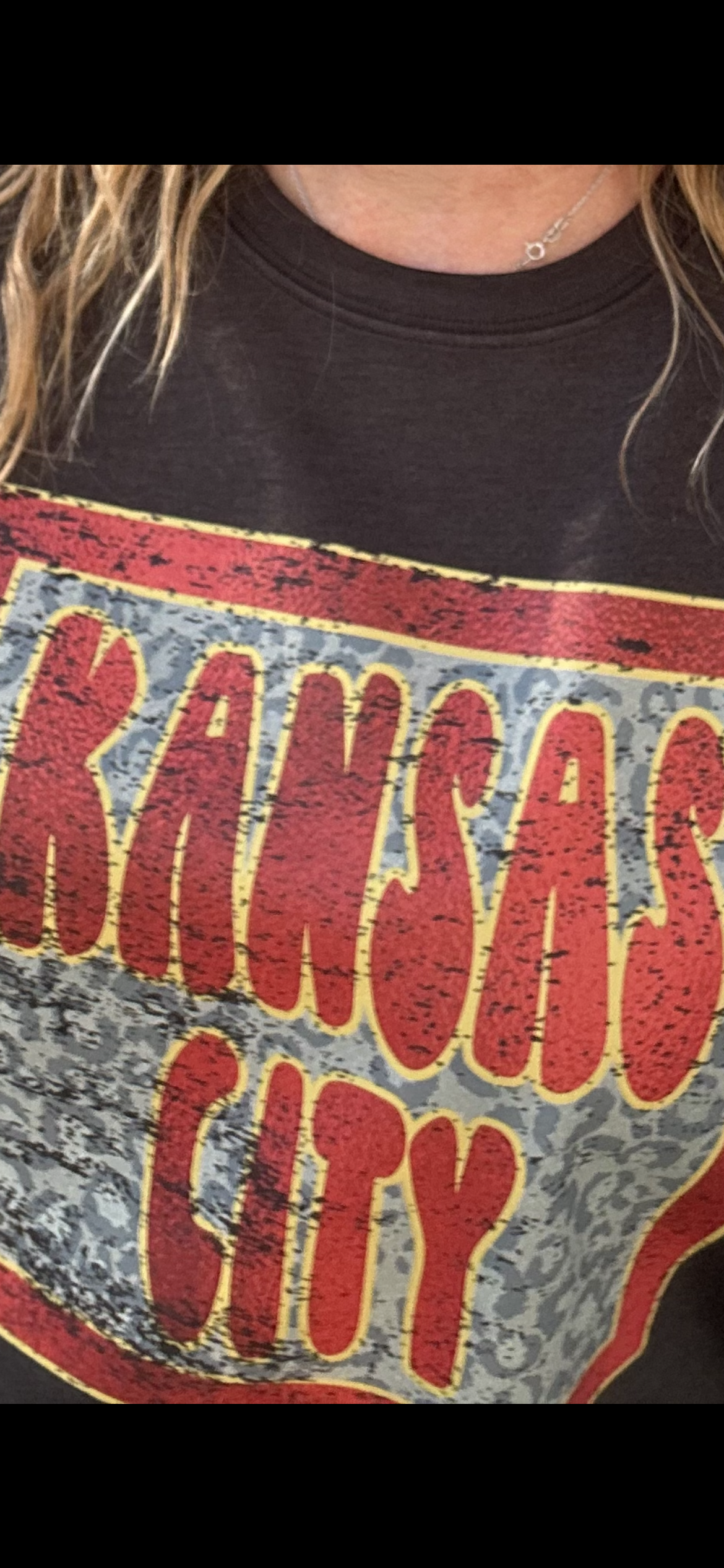 Kansas City Distressed Leopard Crewneck Sweatshirt