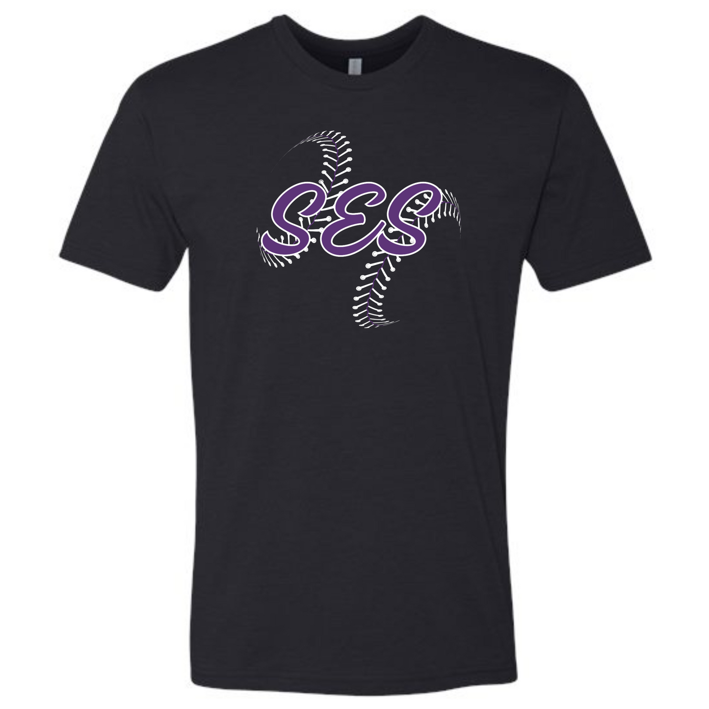 SES SOFTBALL Laces Next Level Black Tee (ADULT/KIDS)