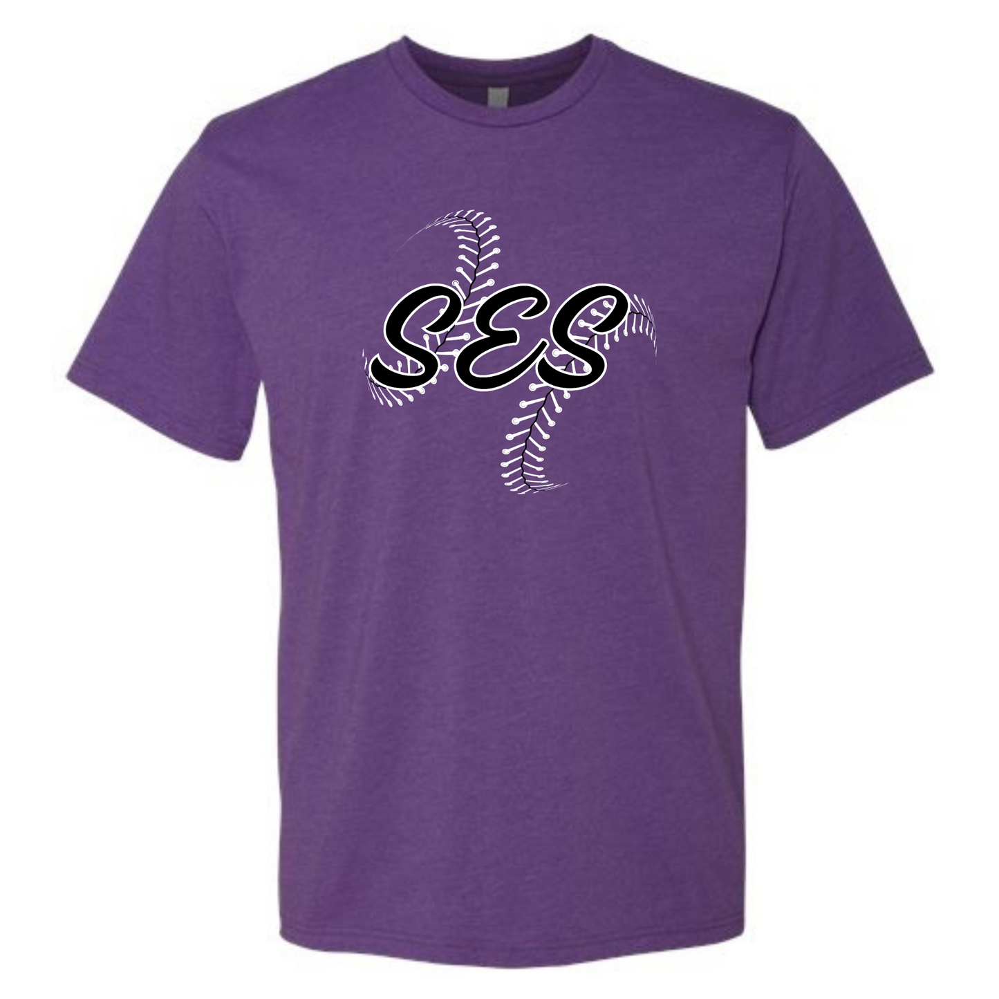 SES SOFTBALL Laces Next Level Black Tee (ADULT/KIDS)