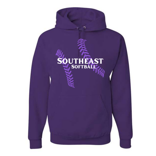 SES SOFTBALL Laces Hooded Sweatshirt (Multiple Colors)