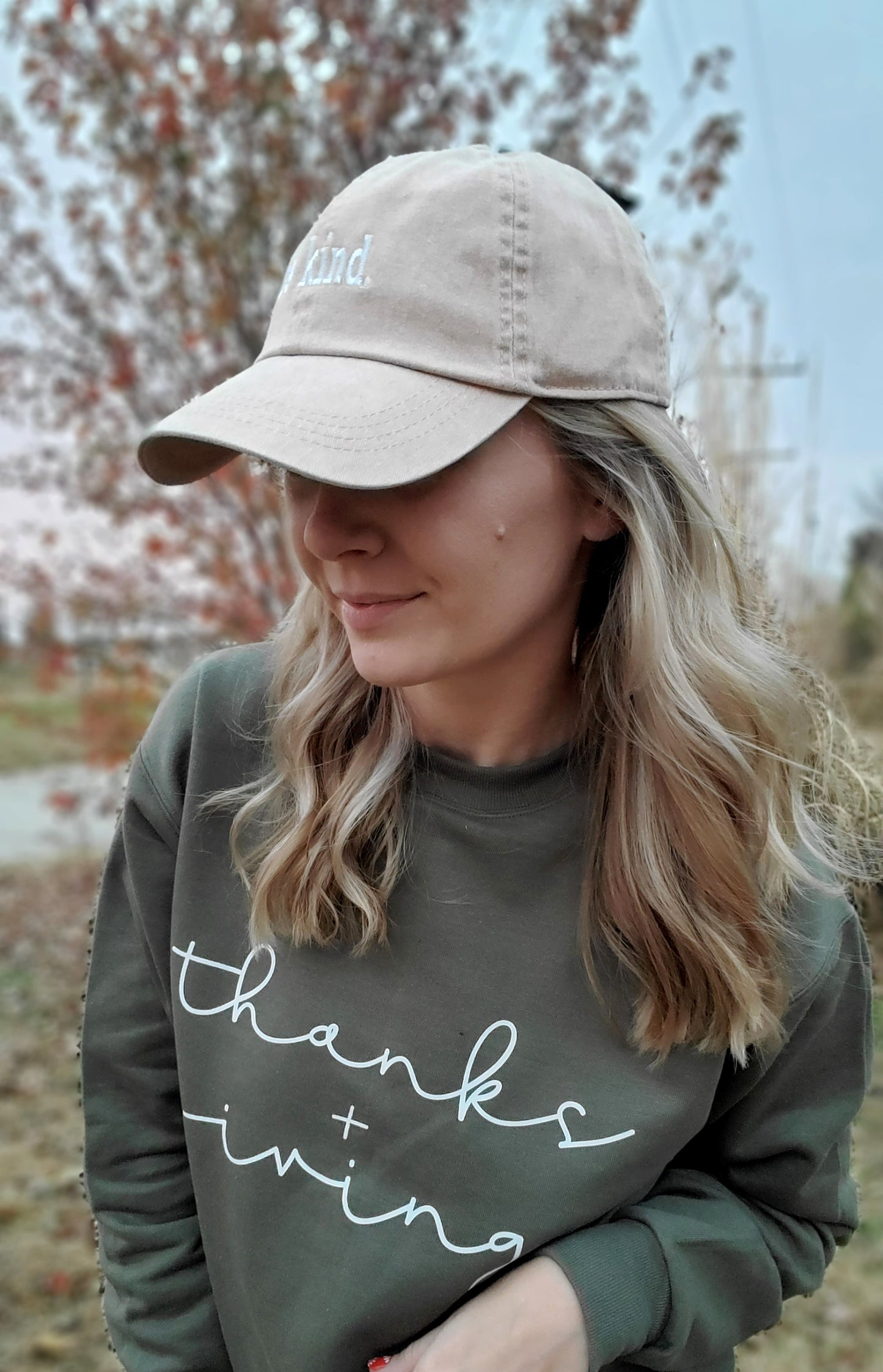 BE KIND Vintage Wash Embroidered Ball Cap