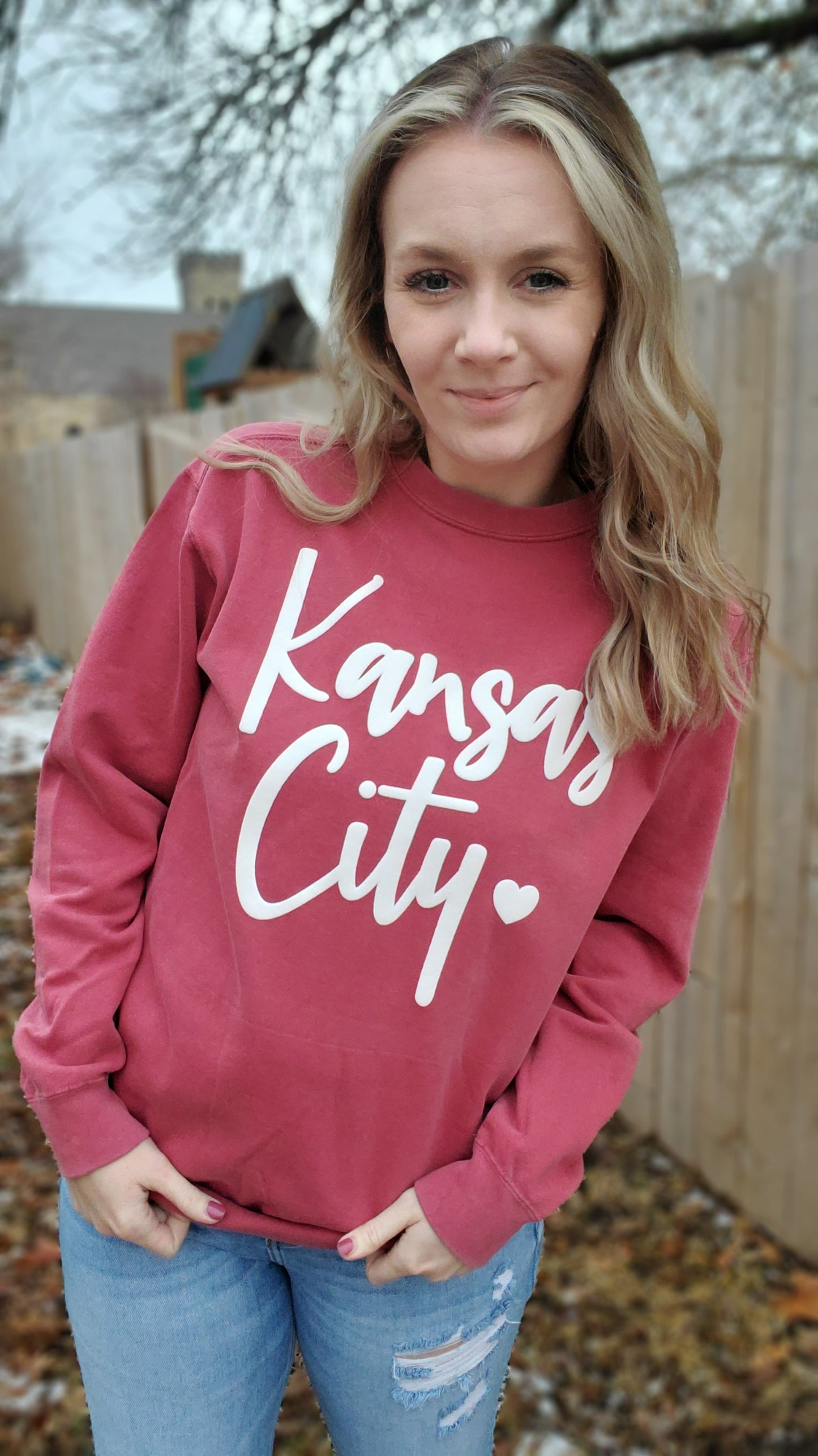 KANSAS CITY *PUFF* Vintage Wash Crewneck Sweatshirt